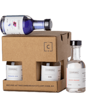  The Canberra Distillery Mini<br>Cube 50ml  200ML Not Sure which is your favourite, try a sample size of our four most popular products in a 50ml bottle. Mini cube includes a 50ml bottle of each of our Blood Orange Gin, French Earl Grey Gin, Summer Gin and Dry Gin.