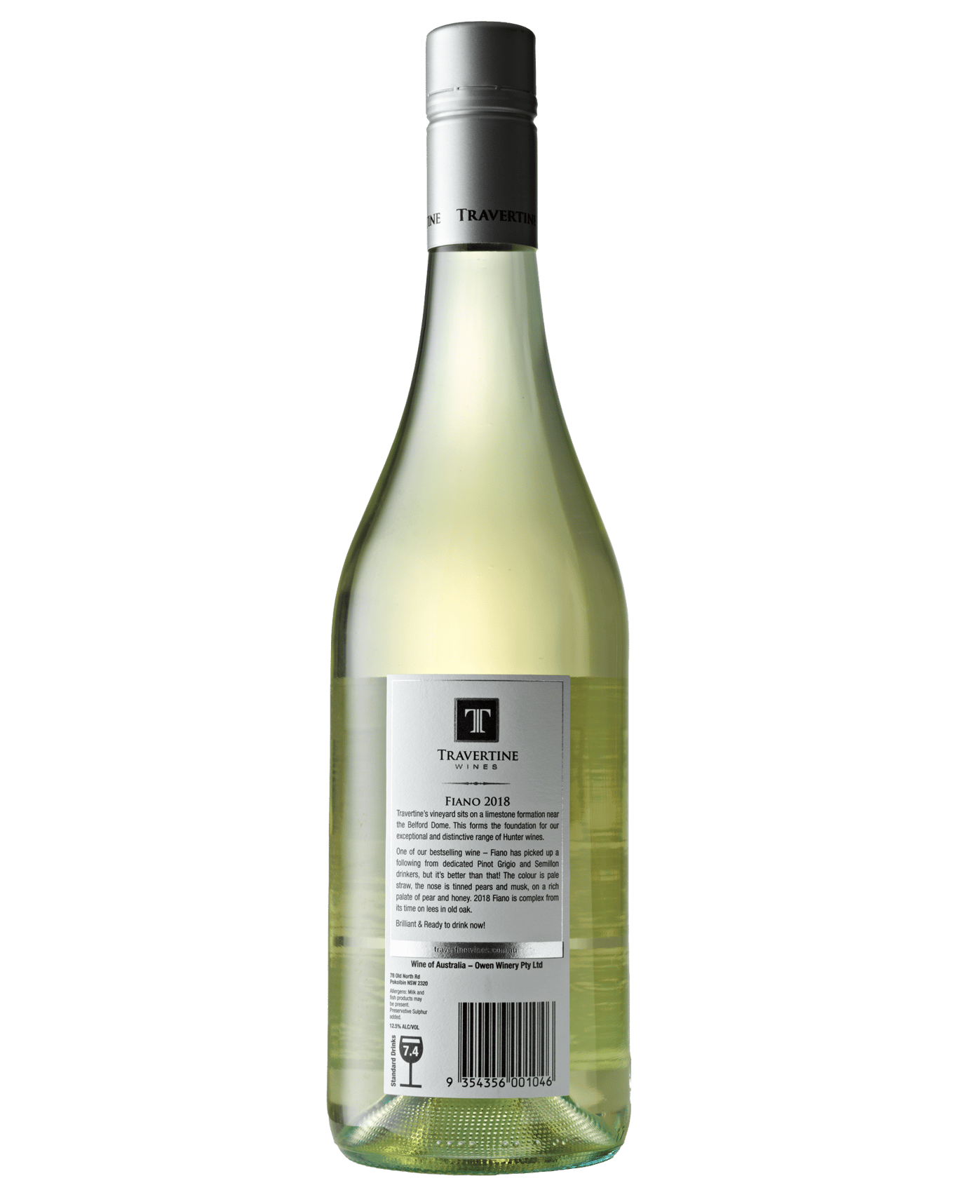 Buy Travertine Wines Hunter Valley Fiano 2018 Online (Lowest Price ...