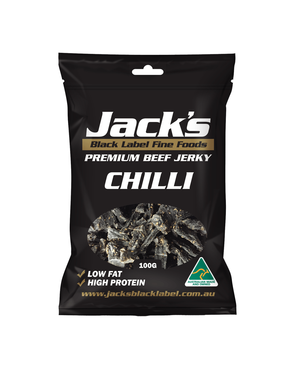 Buy Jacks Black Label Fine Foods Chilli Jerky 100g Online (Lowest Price