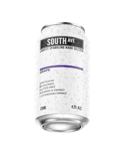  South Ave Seltzer Grape<br>375ml  375ML An Unreal Balance Of RefreshingGrapeWith A Pleasant Florally Undertone. Yep, We Went Sophisticated On This One. Good Luck Stopping At One Sip. You May Not Have Thought It Was Possible But We Think We Have Just Made The Best Tasting Seltzer Ever. Don'T Take Our Word For It, Give It A Shot, I Think You'Ve Found A New Fav.