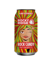 Rocky Ridge Brewing Co Rock<br>Candy Fruit Sour ... 375ML Over 5 years of sour beer development have gone into this delicious fruit bomb.<br>Combining Passionfruit, Kiwi and Strawberry, Rock Candy is the perfect sour crusher!<br>Full bodied with a soft but robust mouthfeel, Rock Candy is fruit forward without compromising drinkability.