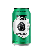Rocky Ridge Brewing Co<br>Jindong Juicy Hazy... 375ML Pouring with a medium level of hop haze, this juicy pale ale is loaded with tropical fruit and citrus characteristics that are complemented nicely by a low yet cleansing level of bitterness.<br>Well-balanced, highly sessionable and packed with flavour, texture and aroma - it really is a beer for all occasions.<br>Vegan Friendly<br>All Rocky Ridge beers are brewed locally at our carbon-neutral facility and are preservative-free and unpasteurised. It’s all part of our commitment to making beer the