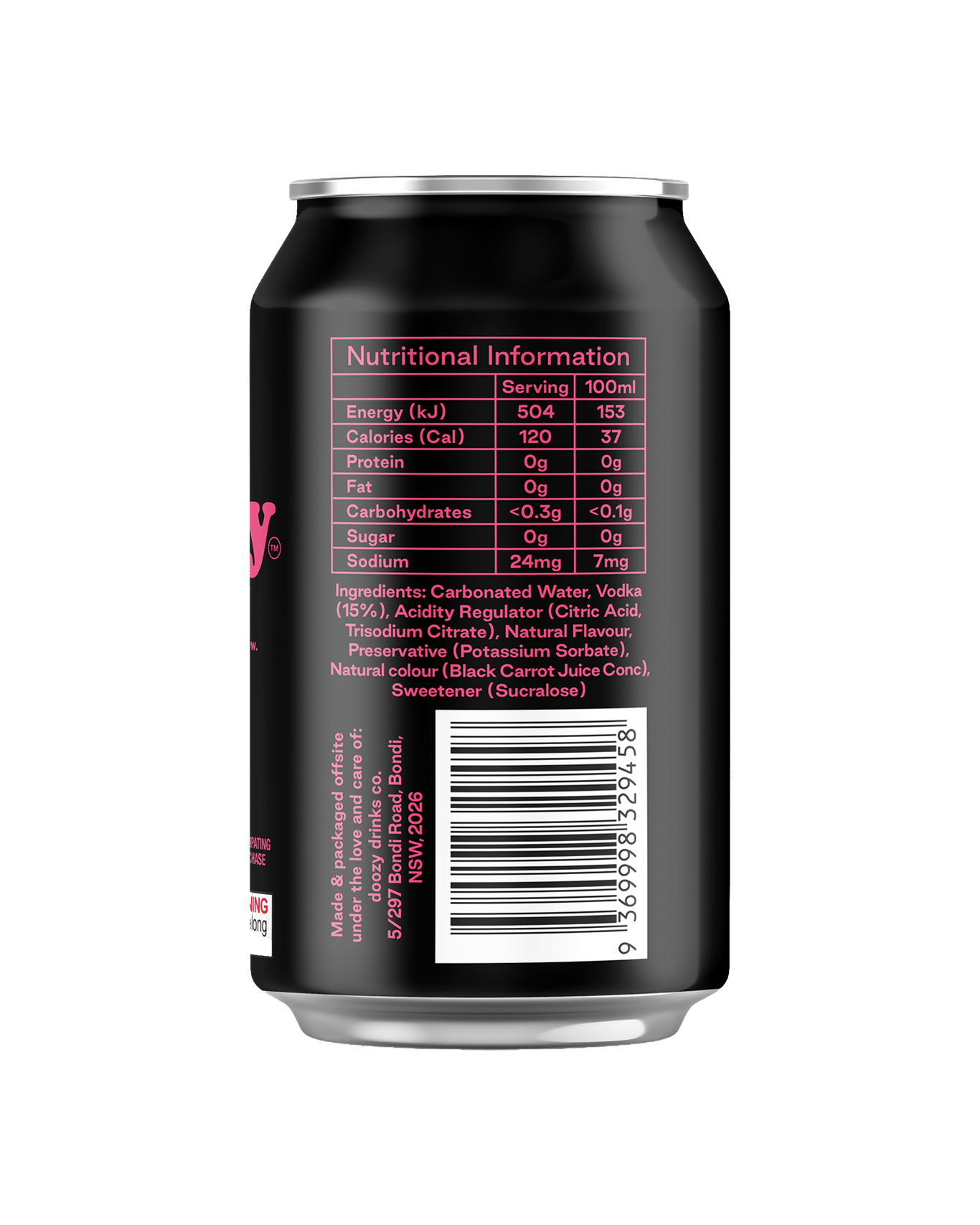 Buy Doozy Wild Raspberry Vodka & Soda 330ml Online @Lowest Price