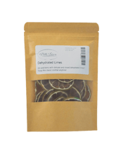  Petits Tresors Dehydrated<br>Limes - 30 Gms  30G Petitstresors Dehydrated Limes<br>Gin and tonic with hand-sliced dehydratedlimes anyone?<br>These don't just need to be kept for special occasions. Available in four sizes of resealable packets and airtight jars, elevate your senses and garnish your cocktails, mocktails, teas or a cool clear glass of water with our hand-cut fruit. For dry savoury gins, perhaps also add a fresh rosemary sprig as well!