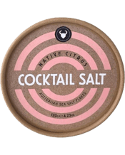 Olsson's Salt Native Citrus<br>Cocktail Salt 120g  210G Native Citrus Cocktail Salt 120g<br>Take your Cocktails to the next level with Olsson’s Cocktail Salt featuring crisp Australian Sea Salt Flakes, pretty pink plum powder &amp; tangy lemon myrtle . Salt intensifies the sweet and sour flavours in a cocktail. Also, salt tempers any bitterness, which in turn makes sweetness and sourness seem brighter, and the drink all the more delectable.<br>Crafting the Perfect Cocktail: The Art of Salting<br>When it comes to adding Olsson’s Salt's Native Citrus C