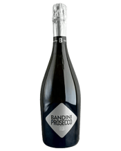  Bandini Prosecco Nv  750ML Unleash the refined refreshment of Bandini Prosecco NV, a 750mL sparkling gem from the cool slopes of Valdobbiadene in Veneto, Italy. Crafted by Bandini, a specialist producer, this Extra Dry Prosecco is made from 100% Glera grapes, harvested at peak maturity in late September. Using the Charmat method, it undergoes secondary fermentation in stainless steel at 14-15°C, resulting in a delicate, fine mousse. The wine shines with a pale straw hue, offering a bouquet of peach, green apple, and melon