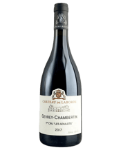  Chateau De Laborde Gevrey-<br>Chambertin 1er Cru... 750ML The château and vineyards of Château de Laborde are owned by the Perrin family, renowned for their involvement in the wine industry. The estate spans approximately 20 hectares (49 acres) of vineyards, with a focus on producing red wines. The vineyards are planted with grape varieties typical of Bordeaux, including Cabernet Sauvignon, Merlot, and Cabernet Franc for the red wines, and Sauvignon Blanc and Sémillon for the white wines. The specific grape varietal composition and winemaking practices