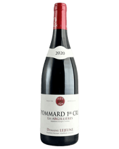  Domaine Lejeune Pommard 1er<br>Cru Les... 750ML Experience the refined power of the Domaine Lejeune Pommard 1er Cru Les Argillières 2020, a premier cru 100% Pinot Noir from the prestigious Pommard appellation in Burgundy’s Côte de Beaune, France. Crafted by Domaine Lejeune, a family-run estate renowned for its terroir-driven wines, this 2020 vintage originates from the Les Argillières vineyard, known for its clay-heavy soils that impart structure and intensity. The wine showcases a deep ruby hue with complex aromas of blackberry, dark cherry,