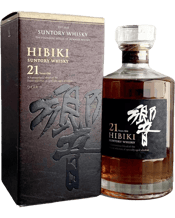 Hibiki 21 Years Blended<br>Japanese Whisky... 700ML Discover the artistry of Japanese whisky with Hibiki 21 Years, a masterful blend from Suntory that embodies harmony and elegance. Crafted from meticulously selected malt and grain whiskies from the Yamazaki, Hakushu, and Chita distilleries, this 21-year-aged expression offers a symphony of flavors. Expect a bronze amber hue with aromas of cooked fruit, blackberry, ripe banana, and caramel. On the palate, it unfolds with sandalwood, honeycomb, dried apricot, and Mizunara oak, finishing long and r