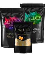  Mulled Beverages Gift<br>Selection   The perfect winter gift pack!<br />The gift selection contains:<br />1 x Pack of Mulled Cider Spiced Bags<br />1 x Pack of Mulled Red Wine Spiced Bags<br />1 x Pack of Dehydrated Orange Slice Garnish (30g)<br />Ready to brew!<br />Simply add the pre-made spiced bags to your choice of cider or red wine for a warm and cozy mulled beverage.<br />Instructions:<br />1. Add 1 spiced bag to a mug (200 or 250mL)<br />2. Microwave for 60-90 seconds to heat or lightly simmer on stove for 4-5 minutes.<br /