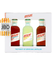  Jervis Bay Distilling Co.<br>Aperitif Explorer... 200ML Meet the Aperitif Explorer Gift Set.<br> A vibrant celebration of sunshine-soaked aperitivo culture, captured in three beautifully crafted 200mL miniatures. Bottled in beautiful turquoise glass with hand-tied rope finishing, this collection is made for anyone who feels spiritually connected to Euro summer, spritz hour and coastal holiday energy.<br> Please note, this is an Extremely Limited Release.<br> Inside this Gift Set you will find:<br> Limoncello with Yuzu – 200 mL.<br> Bright, zesty and