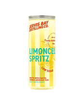  Jervis Bay Distilling Co.<br>Limoncello Yuzu... 330ML A bright, modern take on the classic Italian spritz. Crafted with our award-winning Limoncello with Coastal Yuzu, this sparkling canned cocktail captures the feeling of sun soaked afternoons in summer. Expect zesty South Coast lemon, vibrant yuzu, and a crisp spritz finish that feels like the first day of holidays.<br> Light, refreshing and 99% sugar-free, it is your go-to coastal sip for warm days, sunset sessions and effortless entertaining.