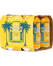  Lightning Minds Non<br>Alcoholic Pale Ale... 330ML Lightning Minds NA Pale Ale is our modern take on the classic American Pale Ale, with bright tropical hops balanced by an assertive bitterness and well rounded malt character. This beer has been developed to bring a positive balance to one's health and happiness. A way of enjoying the goodness of a refreshing beer without any of the downsides. Low Sugar, Low Calories.