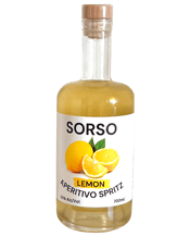  Sorso Lemon Aperitivo Spritz<br>700ml  700ML Refreshing, Lively &amp; Social, this Lemon Aperitivo is an all natural blend of fresh Lemons combined with Australian botanicals. These include Elderflower, Lemon Myrtle, Lemon Aspen, Bergamot &amp; Angelica. Enjoy on the rocks or mixed with your favourite Prosecco. A drink to share with your friends while enjoying a delicious antipasto platter of Italian cheeses, olives, cured meats &amp; breads.