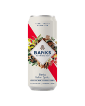  Banks Botanicals Banks<br>Italian Spritz... 250ML A refreshing bold, bittersweet non-alcoholic cocktail. Perfect for long summer afternoons.<br>Just pour over ice, garnish with a slice of orange, serve and enjoy!<br>We blend our signature non-alcoholic spirits - Banks Herbarium with Orange &amp; Grapefruit peel, combined with the subtle sweetness of vanilla and the bitterness of cinchona bark.