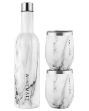  Arctico Winemate Wine<br>Chiller & Dvine Wine...  The perfect gift set for wine lovers – each set comes with our WINEMATE 750ml Insulated Wine Bottle and a pair of D’VINE 355ml Insulated Stemless Wine Tumblers to keep your wine or drinks at its optimum serving temperature.<ul><li>Manufactured from premium grade 304 stainless steel</li><li>Triple Layer Insulation</li><li>Collapsible Silicone Funnel Included</li><li>Comes in an Arctico Gift Box</li><li>2x DVINE Wine Tumblers come with Leak Proof Lids</li><li>Fits a whole standard 750ml wine bottl