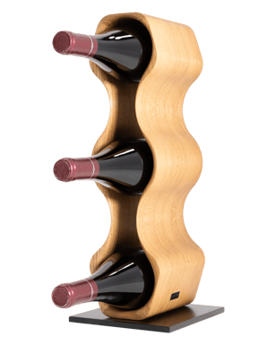 Slim oak wine rack hot sale