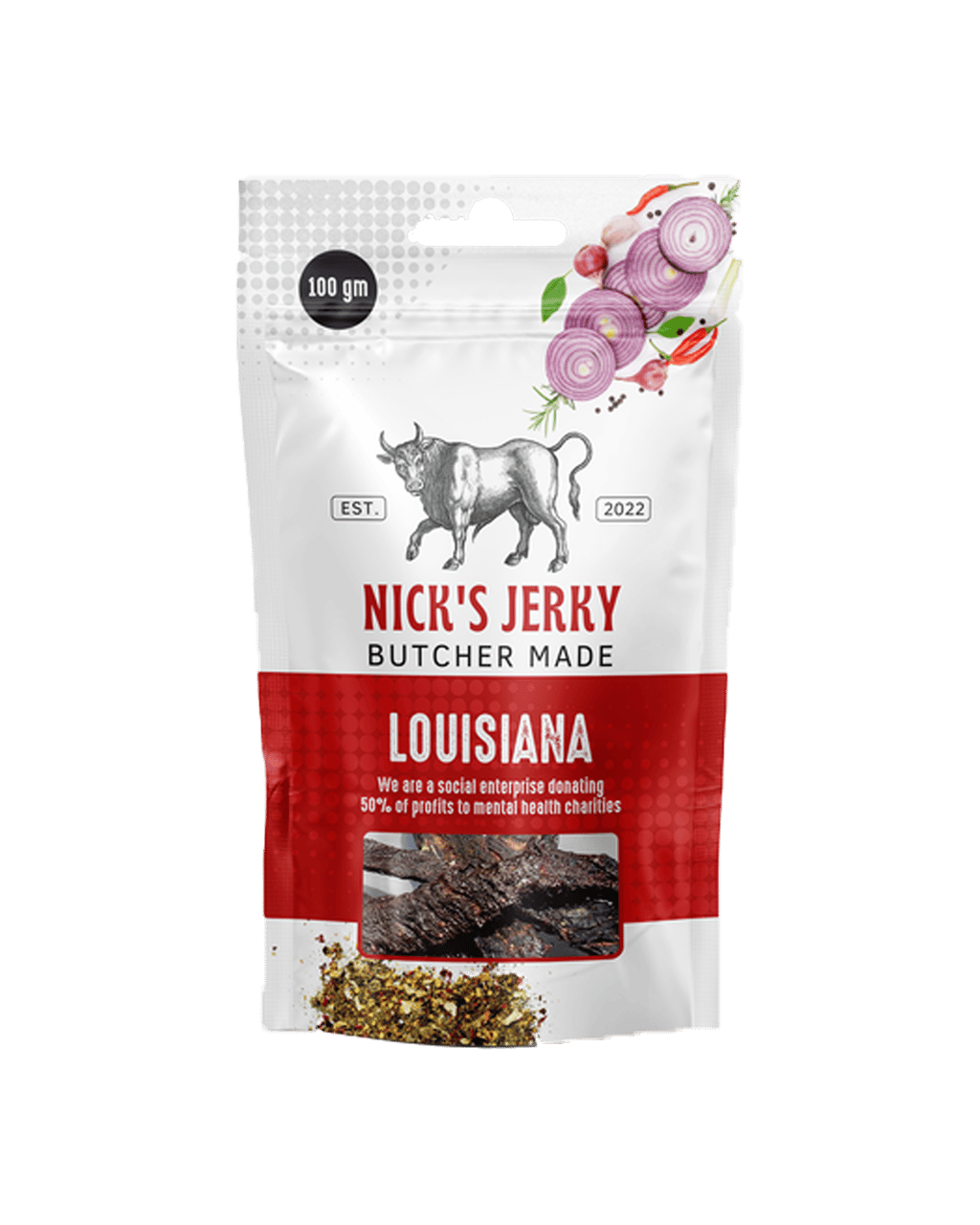 Buy Nick's Jerky Premium Angus Beef Jerky Louisiana 100g Online (Lowest