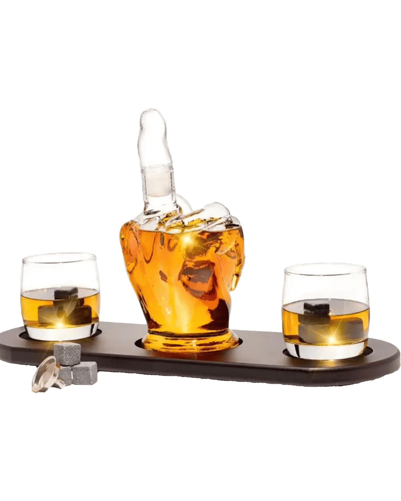 Buy Don Vassie Middle Finger Whiskey/wine Decanter Set 1000ml Online