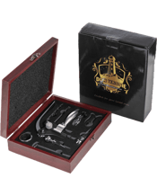  Don Vassie Wine Accessories<br>Gift Set 9 Pieces   Looking for a unique and thoughtful gift for your wine-loving friend or family member? Forget about just giving them a bottle of wine - give them the complete wine-drinking experience with the Don Vassie Wine Accessories Gift Set! This set includes everything they need to enjoy a beautiful evening with their favorite drink, all neatly packaged in a high-quality box with inserts for each component to prevent loss.<br />Not only are these accessories stylish and practical, they are also made from