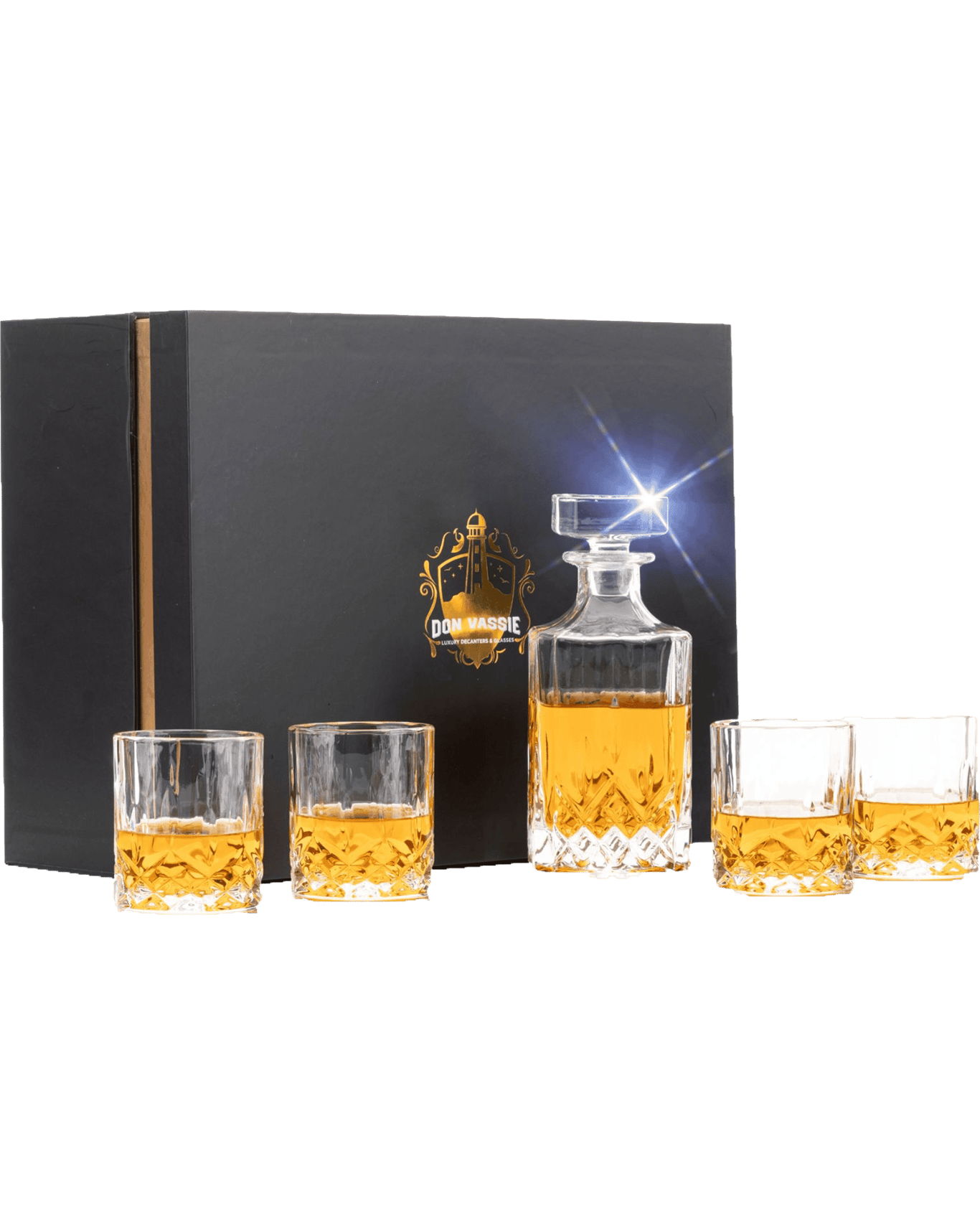 Buy Don Vassie Gold Line Plated Luxury Whiskey Decanter Setlady Elliot