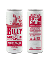  Billy Stitch Distillery<br>Berry Mojito And... 250ML Our worldwide trophy-winning Berry Mojito Gin mixed with fingerlime soda at 8%. Light and refreshing. Delicious! That's all we can say.