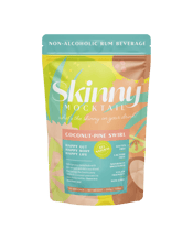  Skinny Mocktail Coconut-pine<br>Swirl /... 200G Skinny Mocktail<br>Indulge in a refreshing taste of our non-alcoholic Coconut-Pine Swirl, with the aromatic essence of rum, carefully crafted with a unique blend of natural ingredients. Our formula is designed to complement a balanced diet and active lifestyle, and can be enjoyed as part of your wellness journey. It also includes a mix of probiotics and fibre, which may support gut health and digestion. Experience the perfect balance of flavour and function, and take a step towards a healthier l