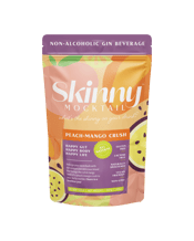  Skinny Mocktail Peach-mango<br>Crush /... 200G Skinny Mocktail<br>Indulge in a refreshing taste of our non-alcoholic Peach-Mango Crush, with the aromatic essence of gin, carefully crafted with a unique blend of natural ingredients. Our formula is designed to complement a balanced diet and active lifestyle, and can be enjoyed as part of your wellness journey. It also includes a mix of probiotics and fibre, which may support gut health and digestion. Experience the perfect balance of flavour and function, and take a step towards a healthier li