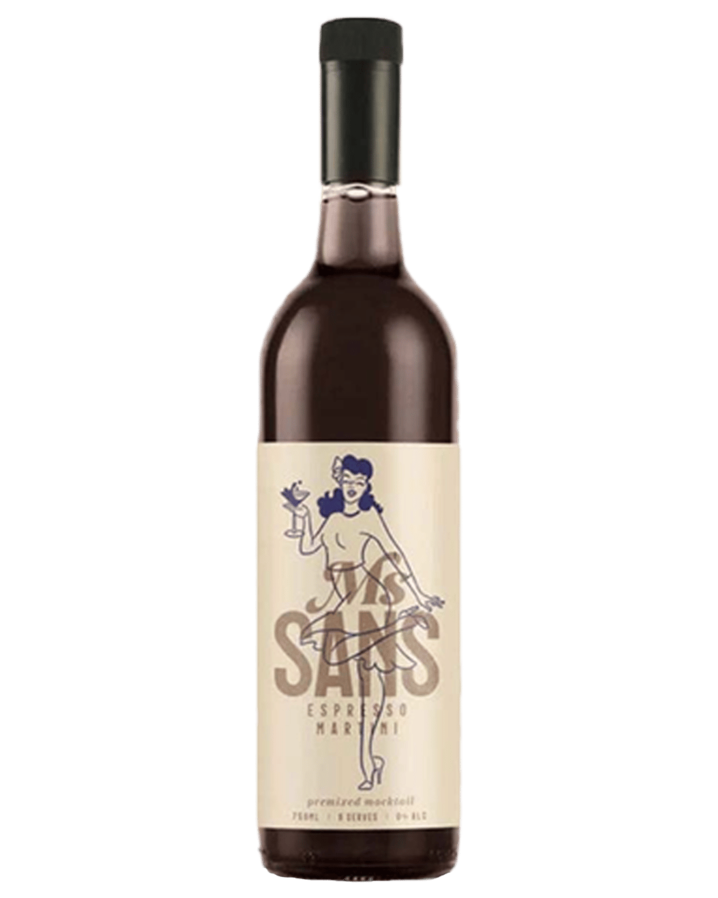Buy Ms Sans Non Alcoholic Espresso Martini Premixed 750ml Online