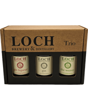  Loch Brewery & Distillery<br>Gin Trio Classic... 200ML The perfect gift pack!<br>The Loch Trio – Classic is a box with three 200ml bottles, one each of Gin Liqueur 32%abv, Classic Gin 41%abv &amp; The Weaver Australian Gin 50%abv.<br>Gin Liqueur 32% - A Gin designed to drink neat! The same expressive botanical base as the classic ‘Loch Gin’, but less spirit heat due toalower alcohol content. A hint of sweetness opens the palate, but doesn’t detract from the full gin character.<br>Perfect for sipping over ice or fun to mix with a crisp sparkling wine