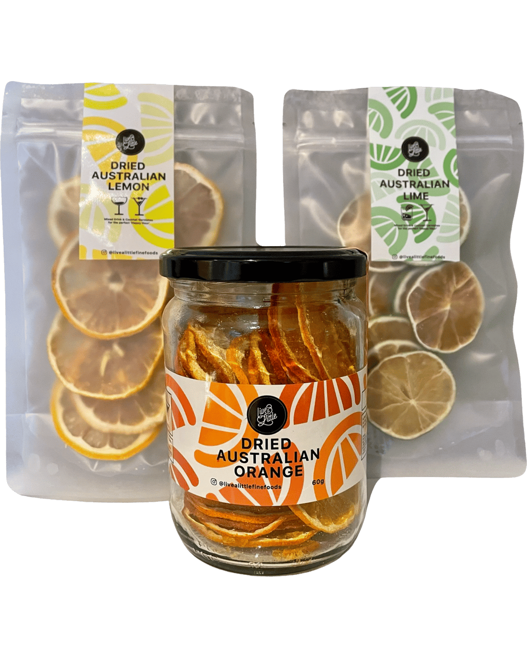 Buy Live A Little Citrus Starter Pack - 60g Dried Orange Jar, 20g Dried 