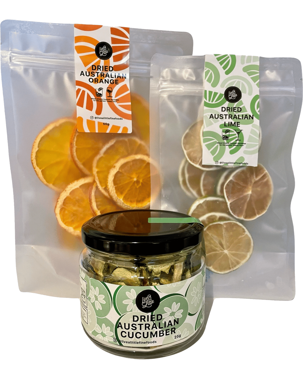 Buy Live A Little Gin & More - 25g Dried Australian Cucumber, 50g Dried ...