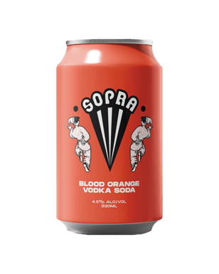 Blood Orange Vodka Soda 330mL