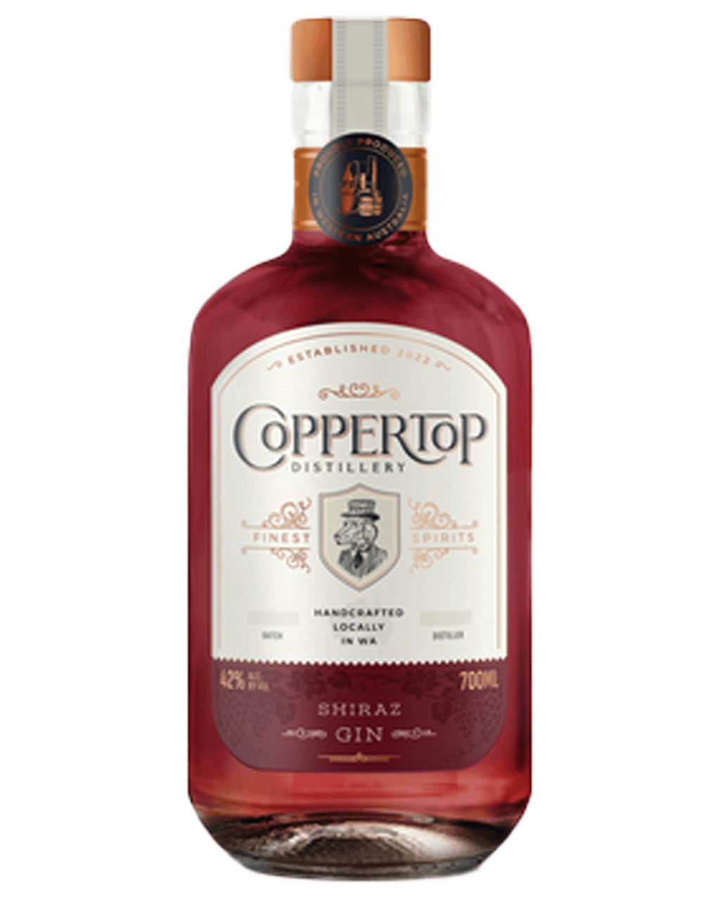 Buy Coppertop Distillery Swan Valley Shiraz Gin 700ml Online (Lowest Price Guarantee) Best
