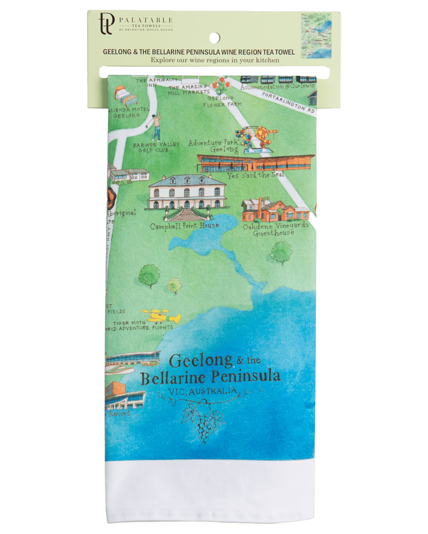 Buy Palatable Tea Towels Geelong & The Bellarine Peninsula Wine Region