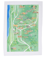  Australian Map Gifts Mclaren<br>Vale Wine Region Map...  If you’re visiting friends who live in the McLaren Vale region and you need a couple of thank you gifts for your weekend away, snap up a pair of watercolour-illustrated McLaren Vale wine region map tea towels.<br><br />Featuring 15 of the McLaren Vale’s most iconic wineries ranked 4 stars or more on the James Halliday Wine Companion, 15 accommodation properties and 15 local attractions, the tea towels make a delightful and attractive keepsake.<br><br />Packable, postable and lightweight, these m