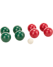  Jenjo Games Deluxe 8 Resin<br>Bowls Bocce Game Set...  Bocce Resin Ball<br>Specifications:<br>8x Resin Bocce Balls (4 Green &amp; 4 Red).<br>Diameter Of Bocce Ball: 11cm.<br>1x Pallino Ball.<br>Black Carry Bag.<br>Rules included.<br>Recommended Ages: 18+ Years<br>Enjoy this classic Italian game with our Bocce Resin Set. Everything in this set comes perfectly packed in a black carry bag making it easy to take out and about with you to friends, family and social gatherings.<br>While our games are recommended for indoor and outdoor use please ensure yo