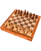  Jenjo Games Portable Carved<br>Sheesham Chess And...  Chess and Checkers<br />Specifications:<br />Sheesham Handcrafted Chessboard<br />Storage Drawer On 2 Sides<br />32 Carved wooden Chess Pieces<br />24 Wooden Checkers Pieces<br />Dimensions: 38cm x 38cm x 5cm<br />Height Of King Piece: 8cm<br />Rules Included<br />Overall Weight: 3kg<br />Recommended Ages: 6<br />Our Chess and Checkers is beautifully hand crafted by Sheesham (Indian Rosewood).<br />It includes a storage draw on both sides with idividual compartments for all the Wooden Chess piec