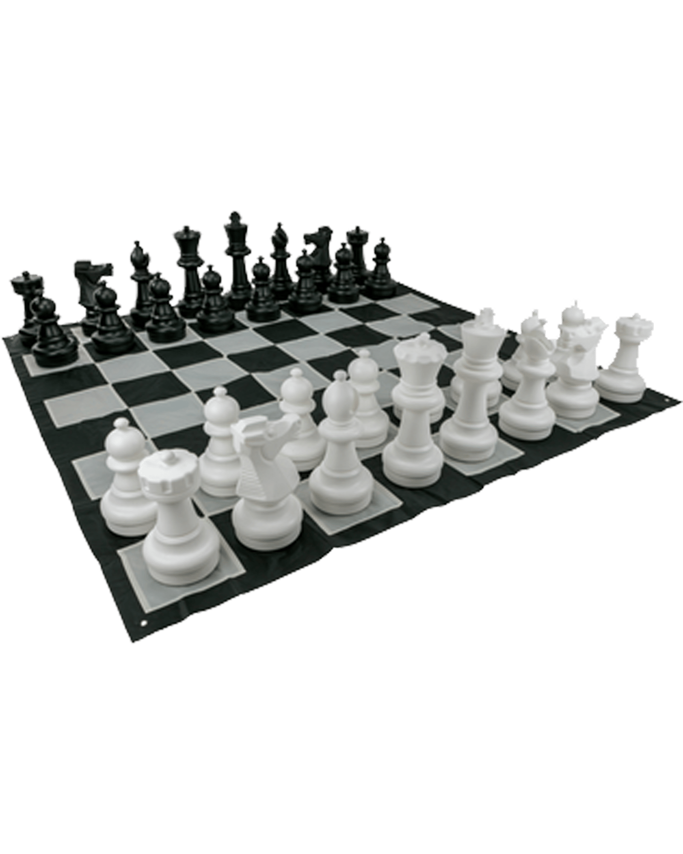Buy Jenjo Games Giant Size Plastic Outdoor Chess Game Set W/mat 3x3m