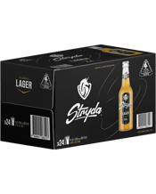 Stryda Classic Lager Bottles<br>330ml  330ML Our flagship 4.4% lager epitomises our passion for balance, delivering a refreshingly easy-drinking and sessionable lager that never compromises on taste.<br />Stryda 4.4% Lager is the smoothest and crispest lager with amazing consumer feedback. Stryda 4.4% lager is clean, non-bloating and is preservative free.