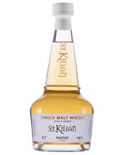 St. Kilian Peated 700ml 700ML In 2012, St Kilian Distillery was founded, where whisky craftmanship and tradition meet German technology and innovation.<br><br />Double distilled in original Scottish copper pot stills, our spirit matures into the finest whisky under perfect conditions in the middle of untouched nature.<br><br />Matured in ex American bourbon and ex Spanish sherry casks, St Kilian Peated offers a rich intensity of grilled apricots, creamy toffee and subtle oak spice, wrapped in warming peat smoke. 54 ppm.<br /