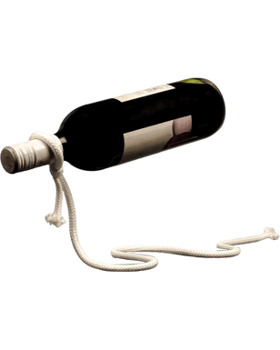 Rope Wine Bottle Holder - White