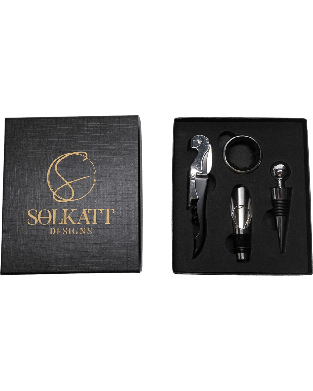 Buy Solkatt Designs Wine/champagne Corkscrew And Stopper Gift Set