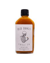  Old Bones Chilli Co Buffalo<br>Sauce 200ml  200ML Old Bones Buffalo Sauce is made using the perfect blend of Australian grown cayenne and habanero chillies.<br><br /><br /><br /><br /><br />Perfect on all things chicken! Try mixing some in a quality mayo and bingo, you have an awesome buffalo mayo for chicken schnitzel burgers, roast potatoes and with your hot chips!