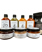  Old Bones Chilli Co The Lot<br>But Hot   Stock your pantry with the good stuff and treat yourself to the chilli gift pack you've been craving. Go on, you deserve it. Treat yourself to The Lot.<br><br />Featuring 8 of our Old Bones Chilli Co flagship products, this bundle is for the chilli head who's done messing around. With a chilli sauce or condiment for every kind of cuisine, The Lot delivers flavour upon flavour that'll keep your tastebuds tantalised and elevate every dish into a meal.<br><br />Enjoy:<br><br />1 x 200mL Smoked Garl