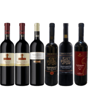  Various Georgian Red Wine<br>Tasting Case Mixed... 750ML Perfect for wine lovers to sample a selection of Georgian wine and want to experience what the hype is all about. Our tasting case will consist of 1 bottle each of the following<br>Shumi Saperavi- dry red<br>Iberiuli Saperavi Qvevri - red wine traditionally matured in a clay vessel<br>Iberiuli, Nepareuli - single vineyard dry red<br>Marani, Saperavi - red wine with saperavi grape<br>Marani, Saperavi Cabernet - a blend of saperavi and cabernet<br>Marani, Kondoli Saperavi - single vineyard red<br>