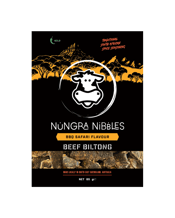  Nungra Nibbles Beef Biltong<br>- Bbq 85g  85G BBQ Beef Biltong – Savoury, Smoky & Irresistibly Delicious!<br>Experience the mouthwatering flavour of BBQ with a twist – introducing our BBQ Umami Biltong! "Umami," a Japanese word meaning "yummy" or "delicious," perfectly captures the rich, smoky taste of this biltong. A unique blend of Worcestershire sauce, garlic, capsicum, onion, paprika, pepper, and a hint of chilli creates an irresistibly smoky BBQ flavour that’s incredibly moreish.<br>Rating - Medium<br>85g Net Weight per Bag.<br>Nungra