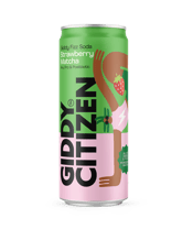  Giddy Citizen Fizz<br>Strawberry Matcha... 330ML Get your groove on with Giddy Fizz - the ultimate, healthier, gut-loving sip! I'm chock full of plant fibres, prebiotics, probiotics, postbiotics, Australian botanicals and bursting with cheerfulness. Plus, I'm 98% sugar-free, low cal, have 9gm of fibre contain zero preservatives artificial flavours. Giddy up and sip the happy vibes!