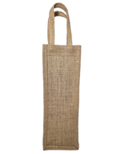  Jutehub Natural Jute/hessian<br>4 Pack Of Single... 750ML Add a touch of rustic charm to your wine presentation with this natural jute bottle carrier.<br>Perfect for gifting or transporting your favourite vintage, this durable single-bottle tote features sturdy handles and classic burlap construction.<br>The sleek, elongated design accommodates standard wine bottles while providing protection during transport.<br>The textured jute material offers excellent grip and stability, making it ideal for dinner parties, picnics, or as an elegant gift wrap alter