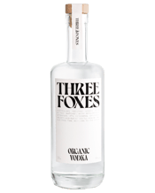  Three Foxes Organic Vodka<br>700ml  700ML Australian Organic Vodka made in tiny batches with monumental attention. It’s charming, excitable, velvety and racy, exactly how we like our free time. Welcome to the party.<br>Organic Certified – All Natural – Vegan – Australian Made.<br>700ML, 37% ALC, VOL, 20.4 STD DRINKS.